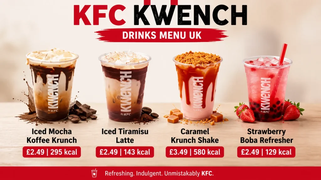 KFC Kwench Menu UK