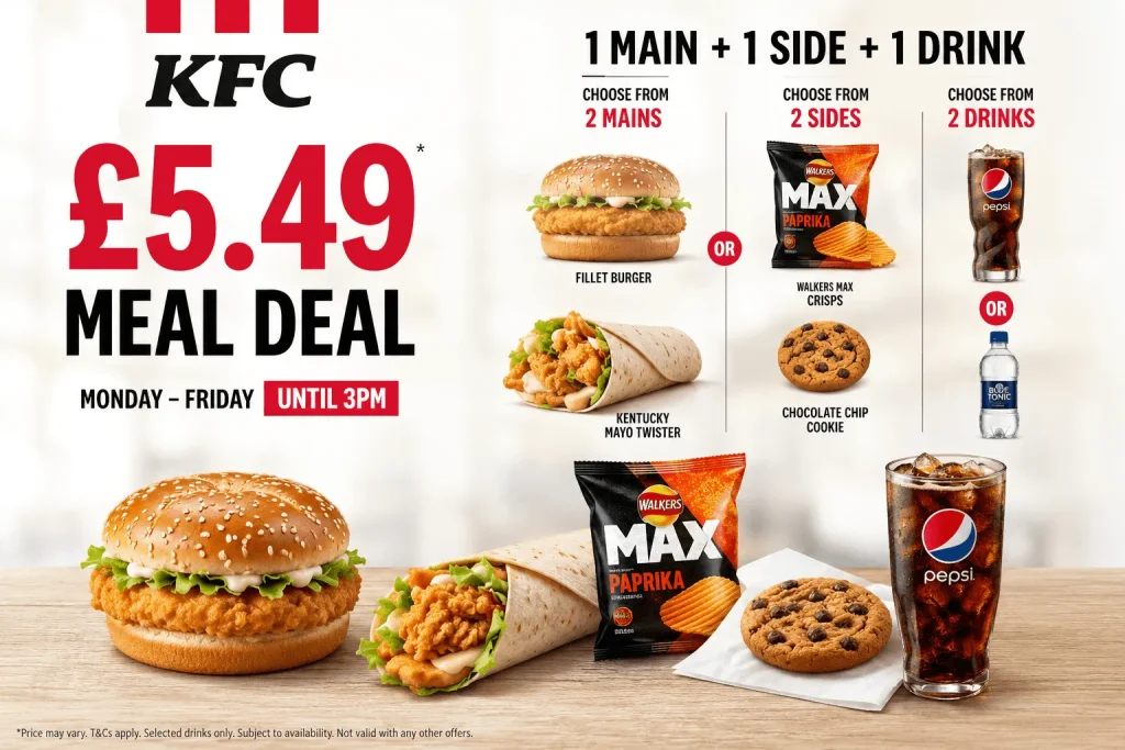 KFC Meal Deals £5.49