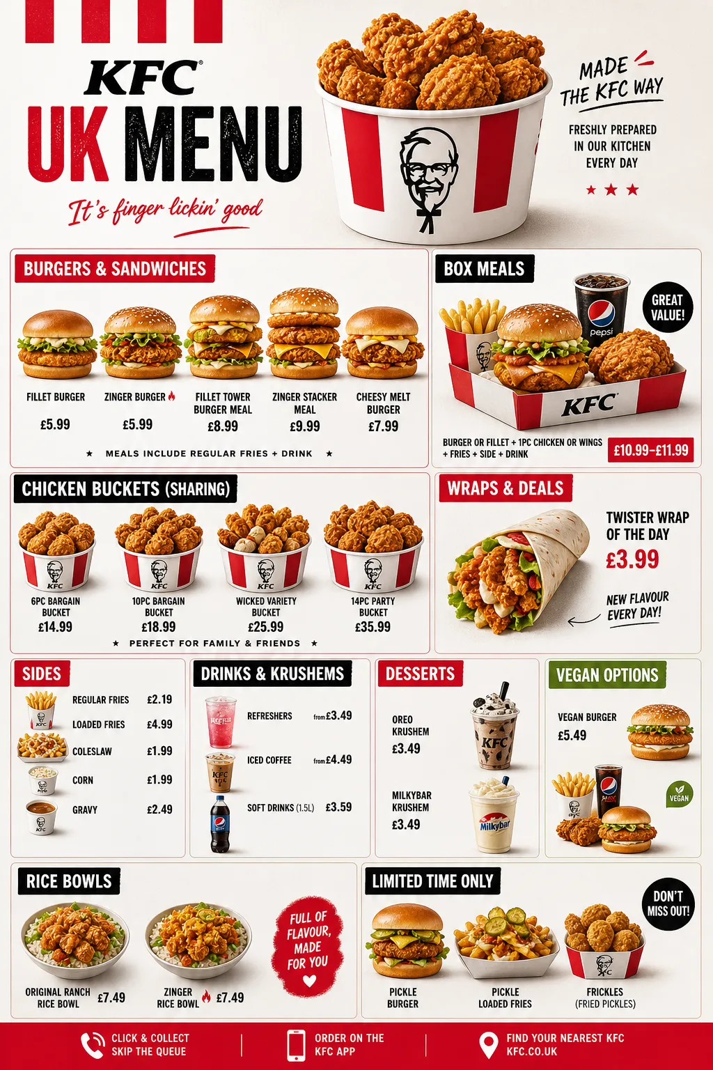 KFC Menu UK