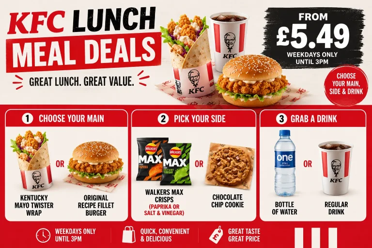 KFC lunch meal deals
