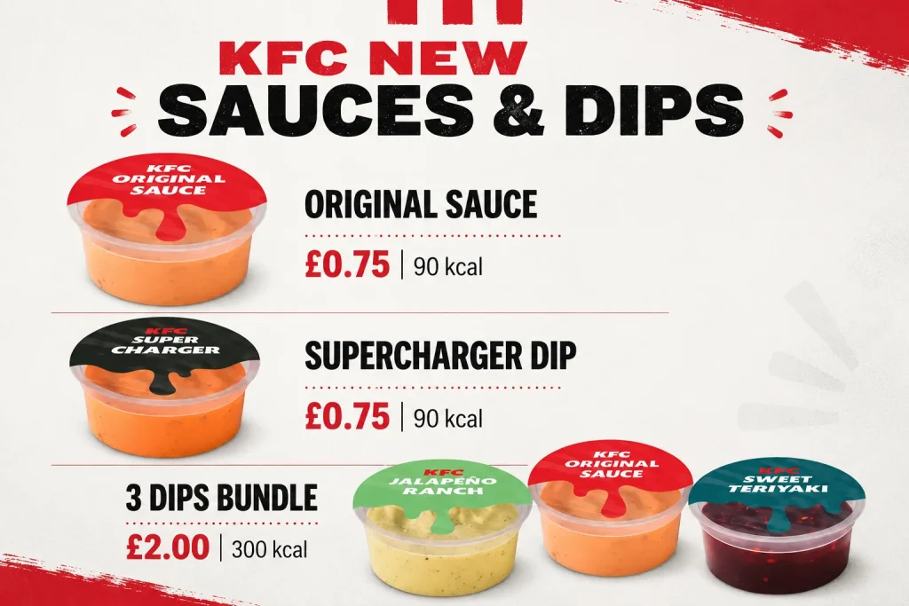 KFC New Sauces & Dips